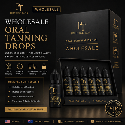 Prestige Tans Wholesale Tanning Nasal Spray & Oral Tanning Drops